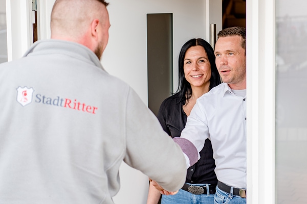 Stadtritter Begrüßung